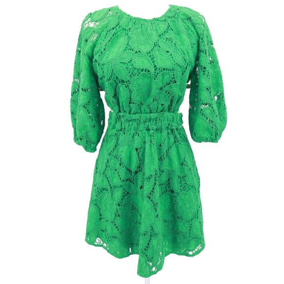 Maje Rannick Dress Womens S/36 Green Romantic Dainty Charming Feminine Elegant - Picture 1 of 16